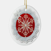 Snowflake design keramisch ornament (Rechts)