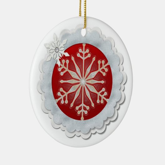 Snowflake design keramisch ornament (Rechts)