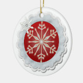 Snowflake design keramisch ornament (Links)