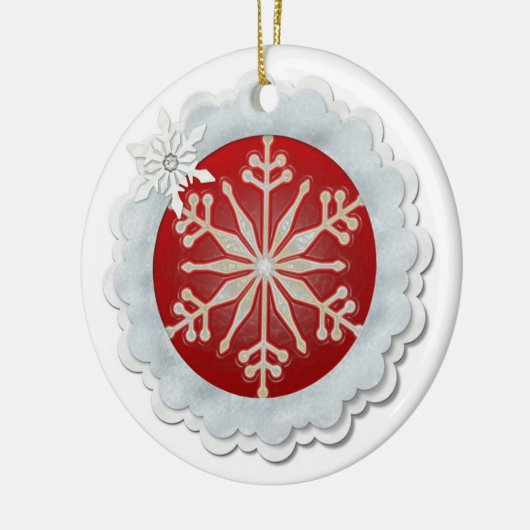 Snowflake design keramisch ornament (Links)