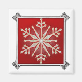 Snowflake Design Kerstmis Magneet