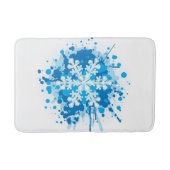 Snowflake design met platte verf badmat (Voorkant)