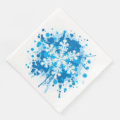 Snowflake design met platte verf servet (Hoek)