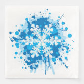 Snowflake design met platte verf servet (Voorkant)