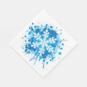 Snowflake design met platte verf servet (Hoek)