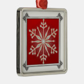 Snowflake design metalen ornament (Rechts)
