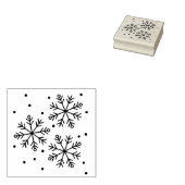 Snowflake design rubberstempel (Gestempeld)