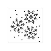 Snowflake design rubberstempel (Afrduk)