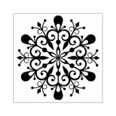 Snowflake Design Wood Art Stempel (Afrduk)