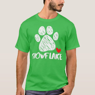 Snowflake Dog name Puppy Parent Puppy Named Bella T-shirt