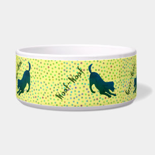 Snowflake Doggy - Green Pet Bowl Voerbakje