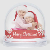 Snowflake Double Photo Sneeuwbol (Achterkant)