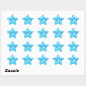 Snowflake drijfmest ster sticker (Vel)