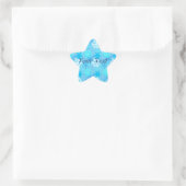 Snowflake drijfmest ster sticker (Tas)