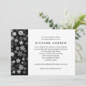 Snowflake Edge 2 Bar Mitzvah Kaart (Staand voorkant)