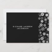 Snowflake Edge Bar Mitzvah Kaart (Achterkant)