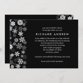 Snowflake Edge Bar Mitzvah Kaart (Voorkant / Achterkant)