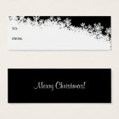 Snowflake Edge Holiday Gift Kaart (Voorkant /achterkant)