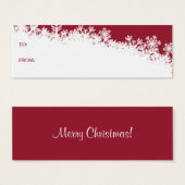 Snowflake Edge Holiday Gift Kaart (Voorkant /achterkant)