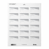 Snowflake Edge Holiday Gift Label (Full Sheet)