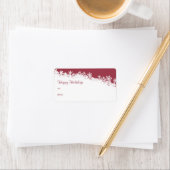 Snowflake Edge Holiday Gift Label (Insitu)