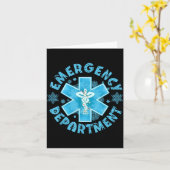 Snowflake Emergency Department Winter Er Ed Nurse  Kaart (Gele Bloem)
