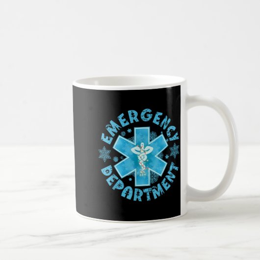 Snowflake Emergency Department Winter Er Ed Nurse  Koffiemok (Rechts)