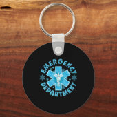 Snowflake Emergency Department Winter Er Ed Nurse  Sleutelhanger (Voorkant)