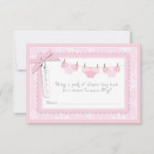 Snowflake en Baby Carriage Diaper Raffle Ticket Kaart (Voorkant)