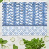 Snowflake en Dove Pattern Winter Kitchen Towel Theedoek (Gevouwen)