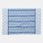 Snowflake en Dove Pattern Winter Kitchen Towel Theedoek (Horizontaal)