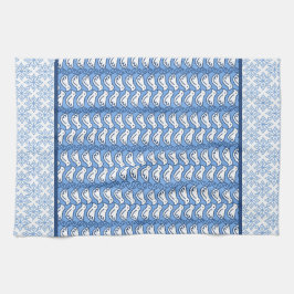 Snowflake en Dove Pattern Winter Kitchen Towel Theedoek