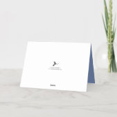 Snowflake en rendierkerstfoto echt folie feestdagenkaart (Achterkant)