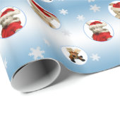 Snowflake- en rendierkerstpapier cadeaupapier (Rol Hoek)