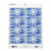Snowflake Etiket (Full Sheet)