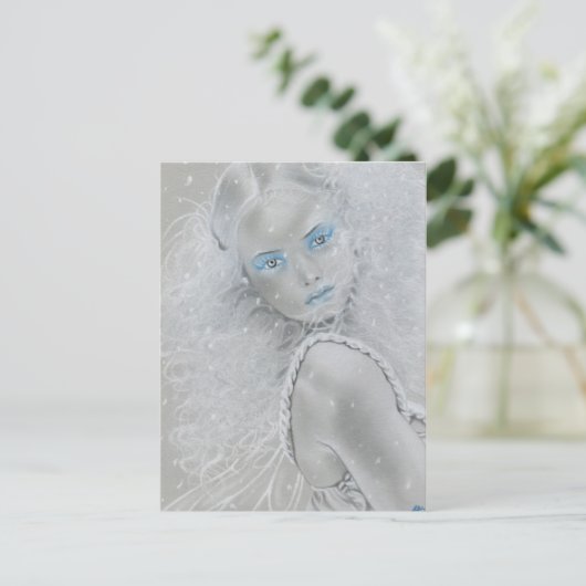 Snowflake Fairy Briefkaart (Staand voorkant)