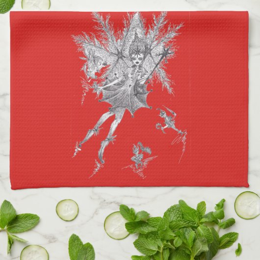 Snowflake Fairy Kitchen Towel Theedoek (Gevouwen)