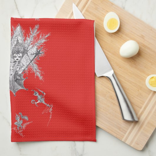Snowflake Fairy Kitchen Towel Theedoek (Quarter Fold)