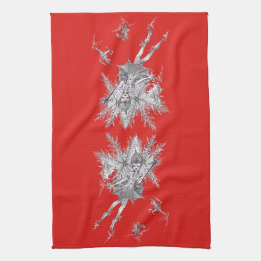 Snowflake Fairy Kitchen Towel Theedoek (Verticaal)