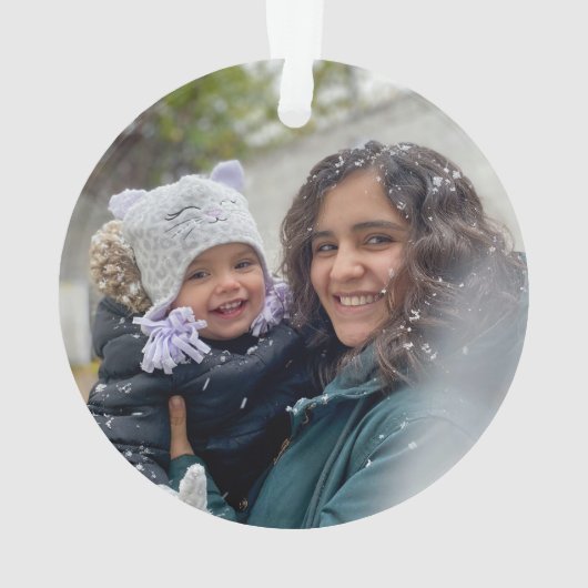 Snowflake familienaam ornament (achterkant)