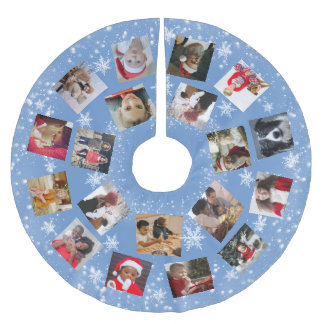 Snowflake Family Foto Collage Kerstmis Kerstboom Rok
