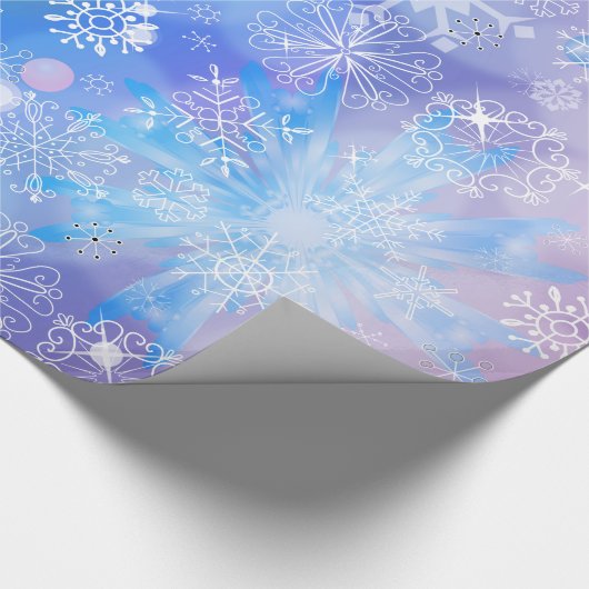 Snowflake Fantasy Cadeaupapier (Hoek)