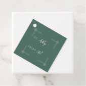 Snowflake Favor Tags Bedankjes Labels (In situ)