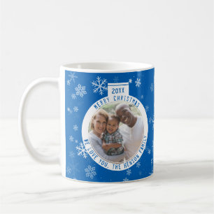 Snowflake-feestdag voor prettige kerstdagen koffiemok
