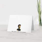 Snowflake Feestdagen Kaart (Achterkant)