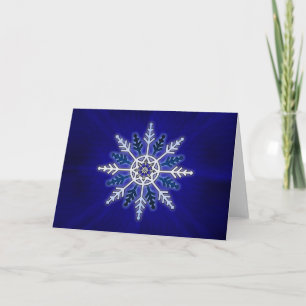 Snowflake Feestdagen Kaart