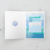 SNOWFLAKE FEESTDAGEN KAART (Binnen)