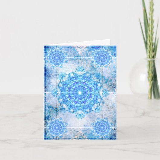 Snowflake Feestdagen Kaart (Voorkant)