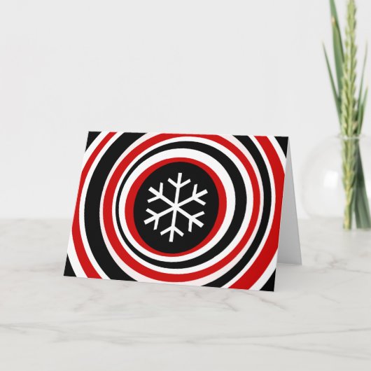 Snowflake Feestdagen Kaart (Voorkant)