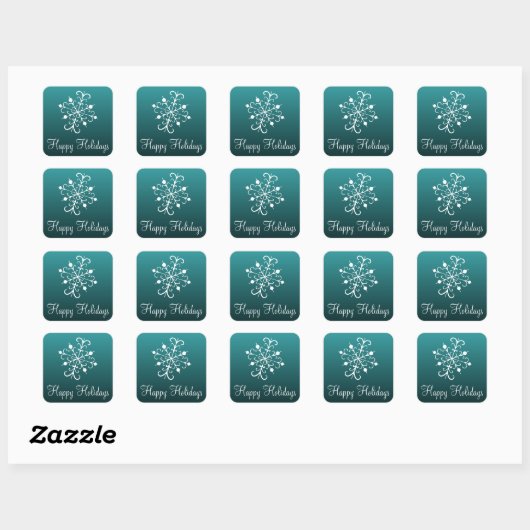 Snowflake Feestdagen Stickers (Vel)